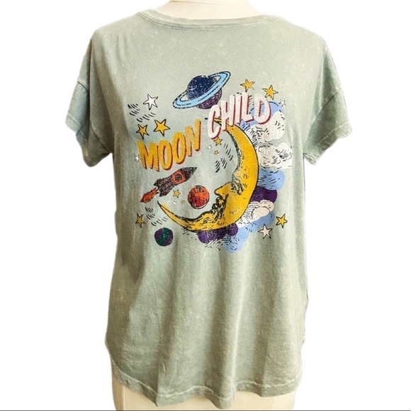NWOT Promesa Tee "Moon Child" Vintage Graphic Small - Picture 2 of 3